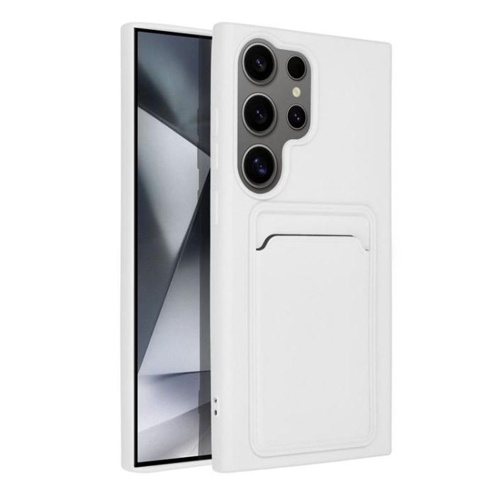OEM - Galaxy S24 Ultra Mobilskal Korthållare - Vit