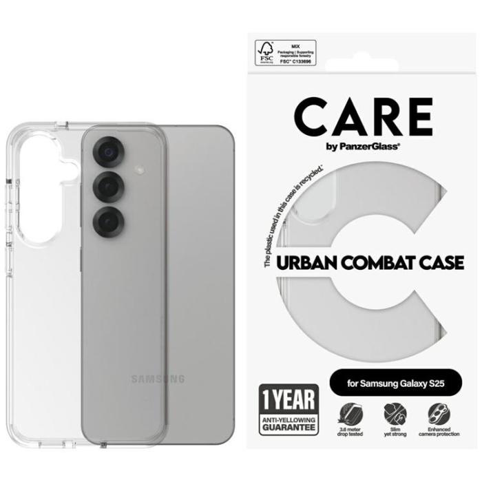 PanzerGlass - CARE By PanzerGlass Galaxy S25 Mobilskal Urban Combat - Clear