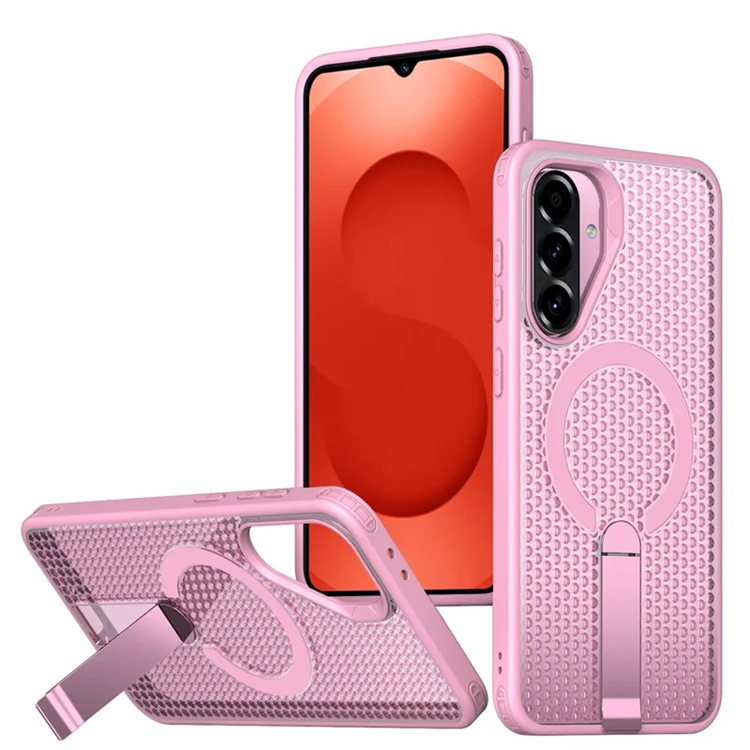 Mobilskal till Galaxy A26 5G Magsafe Grid Texture (Rosa) | 2353 | AlltMobil