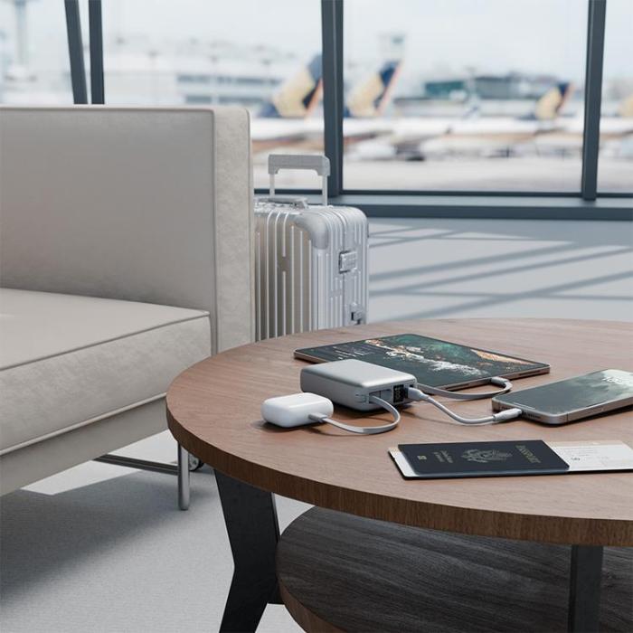 ENERGEA - Bazic Fusion 4in1 PowerBank 20000mAh USB-C/Lightning - Grå