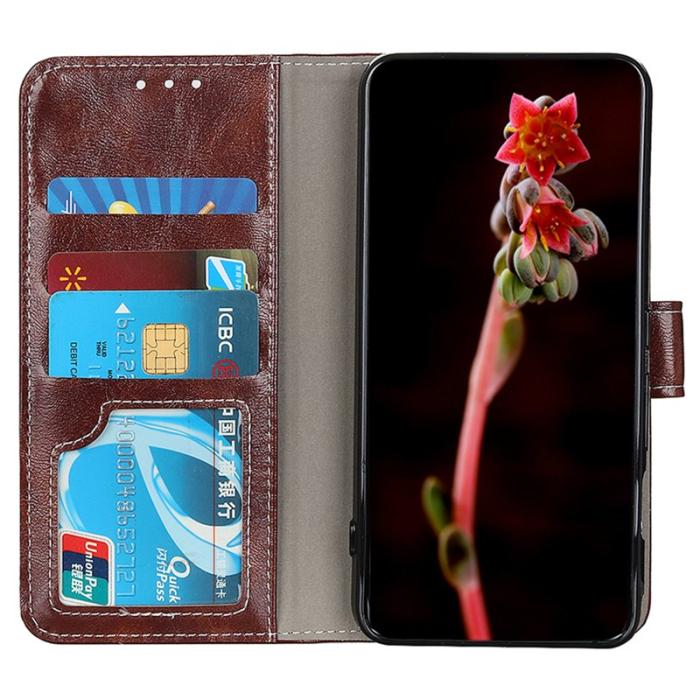 OEM - Plånboksfodral för Samsung Galaxy S26 Plus Konstläder - Brun