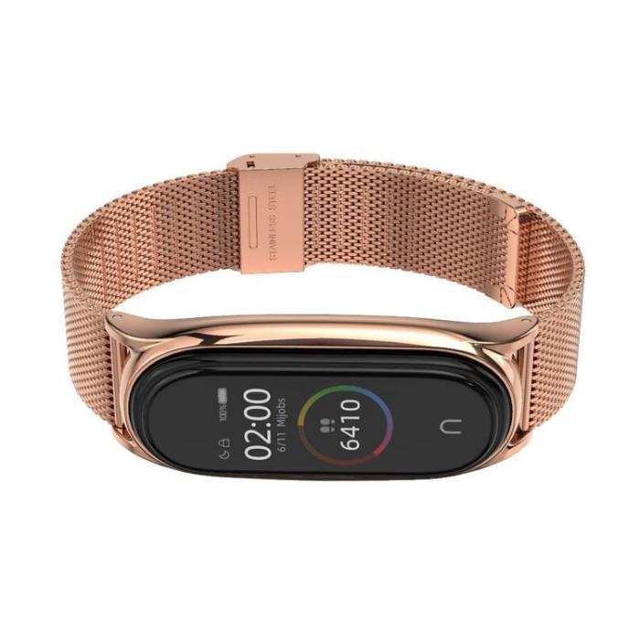 UTGATT - Xiaomi Mi Smart Band 7 Strap Milaneseband - Rose Guld