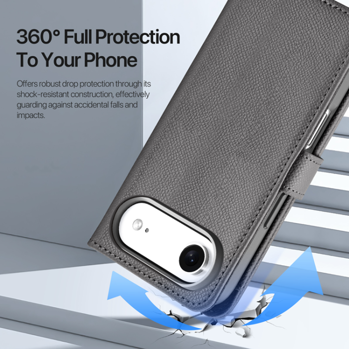 Dux Ducis - Dux Ducis iPhone 17 Air Plånboksfodral Magsafe Detachable Lawa - Grå