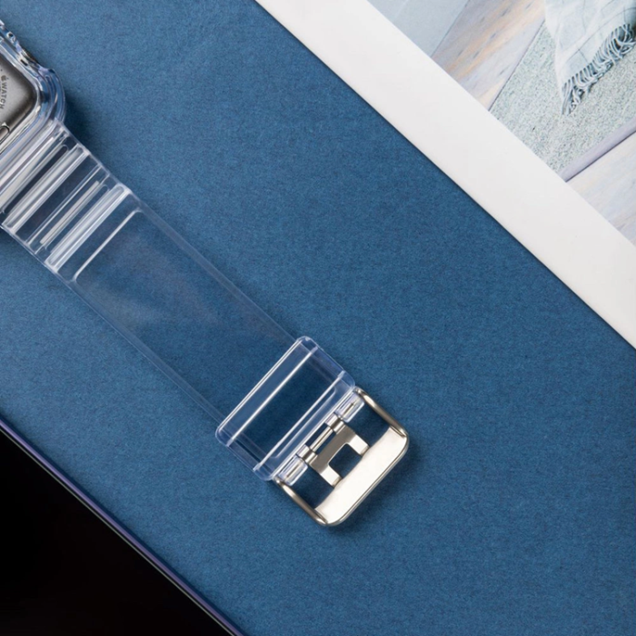 A-One Brand - Apple Watch (44mm) Armband Silikon - Svart
