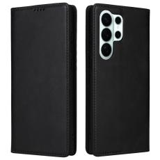 OEM - Pl&aring;nboksfodral f&ouml;r Samsung Galaxy S26 Ultra RFID Blocking Konstl&auml;der - Svart