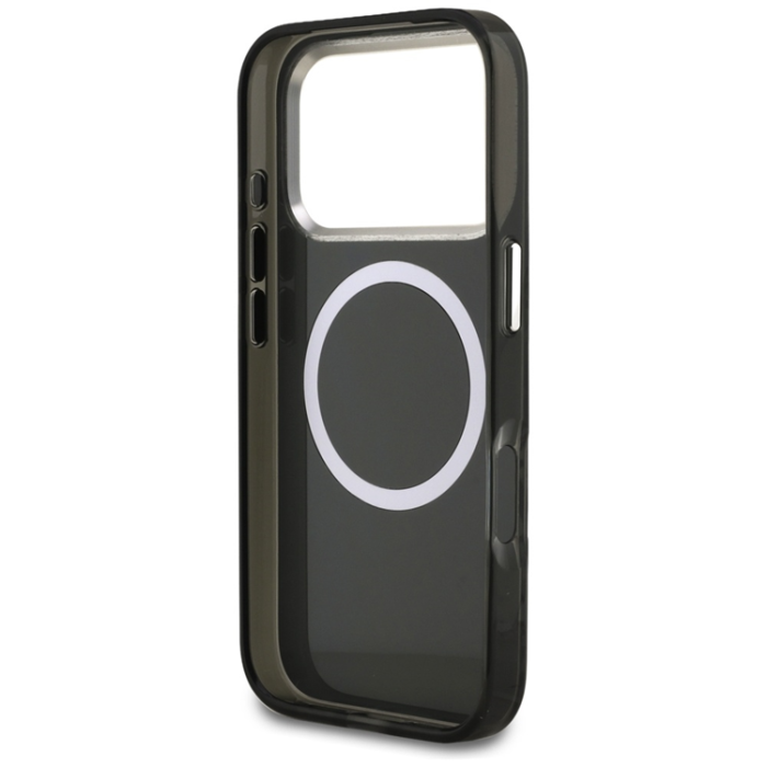 KARL LAGERFELD - Karl Lagerfeld iPhone 17 Pro Max Mobilskal Magsafe Choupette Head Logo - Svart