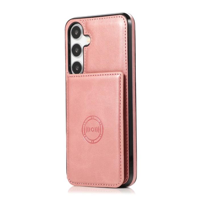 OEM - Mobilfodral för Samsung Galaxy S26 Kortfack Kickstand Konstläder - Roséguld