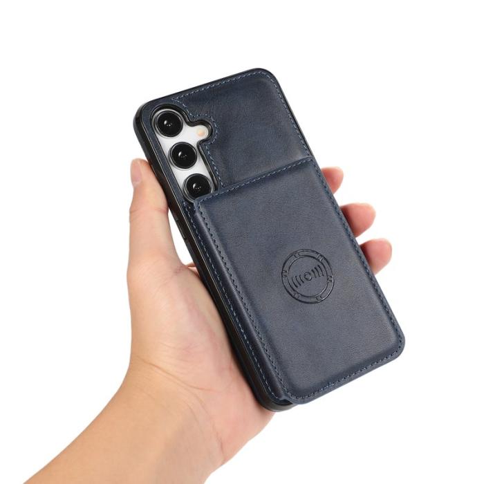 OEM - Mobilfodral för Samsung Galaxy S26 Kortfack Kickstand Konstläder + TPU - Blå