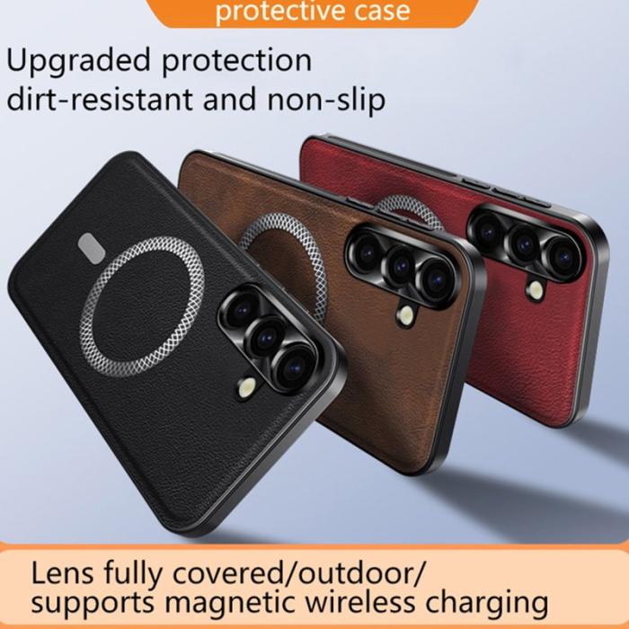 OEM - Mobilskal för Samsung Galaxy S26 PU + TPU - Grön