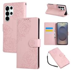 OEM - Pl&aring;nboksfodral f&ouml;r Samsung Galaxy S26 Ultra Konstl&auml;der 3 kortfack - Ros&eacute;guld