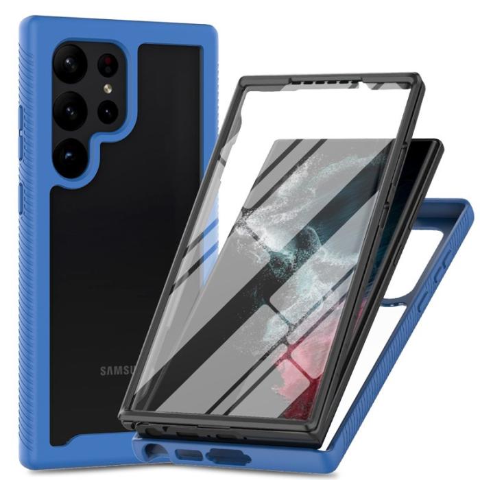 OEM - Mobilskal för Samsung Galaxy S26 Ultra Transparent PC + TPU - Blå