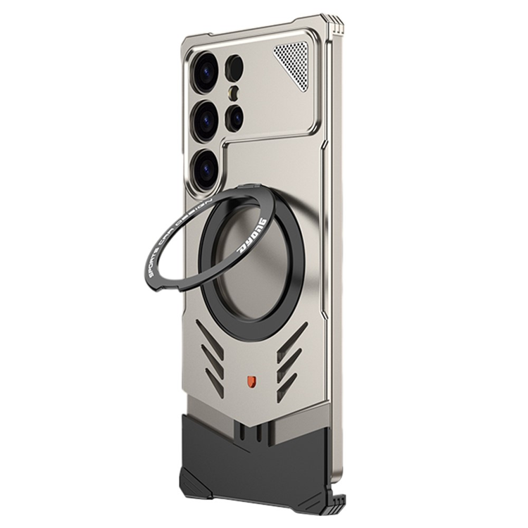 Mobilskal till Galaxy S25 Ultra Ramlöst Metall Kickstand | 2353 | AlltMobil