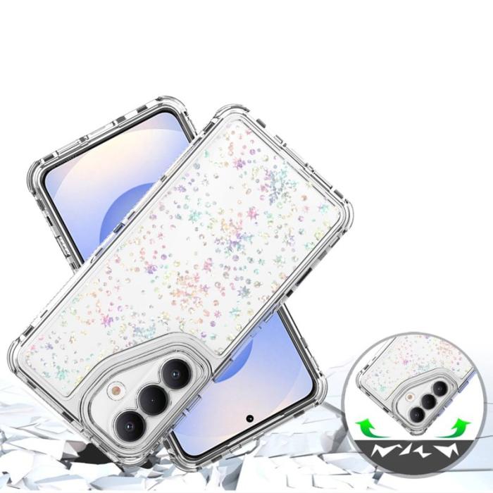 OEM - Mobilskal för Samsung Galaxy S26 Transparent TPU - Snöflingor