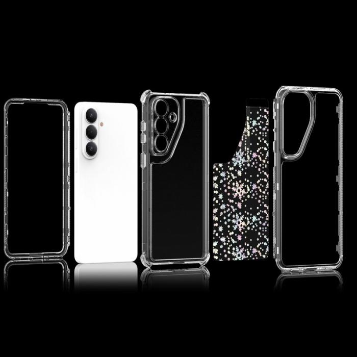 OEM - Mobilskal för Samsung Galaxy S26 Transparent TPU - Snöflingor