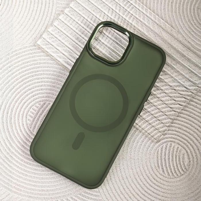 OEM - iPhone 14 Pro Max Mobilskal MagSafe Frozen - Grön
