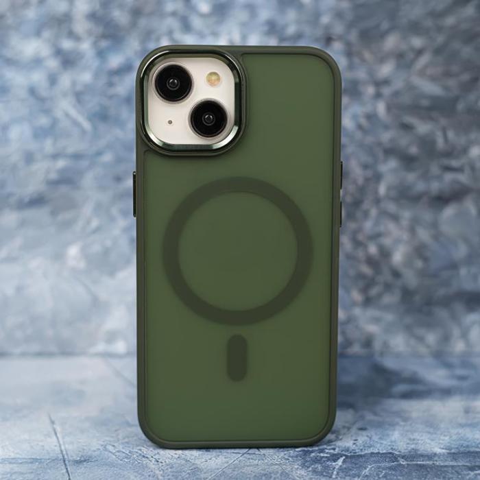 OEM - iPhone 14 Pro Max Mobilskal MagSafe Frozen - Grön