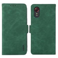 ABEEL - ABEEL Mobilskal till Samsung Galaxy Xcover 5 RFID-Skydd Konstl&auml;der Gr&ouml;n