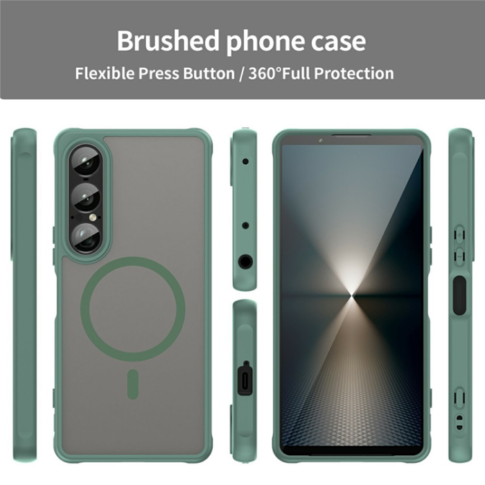 A-One Brand - Sony Xperia 1 VII Mobilskal MagSafe MagSafe Shockproof - Grön