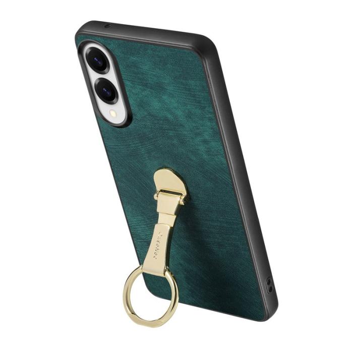 CASENEO - CASENEO D22 Fodral för Samsung Galaxy S25 Edge - KonstLäder - Grön