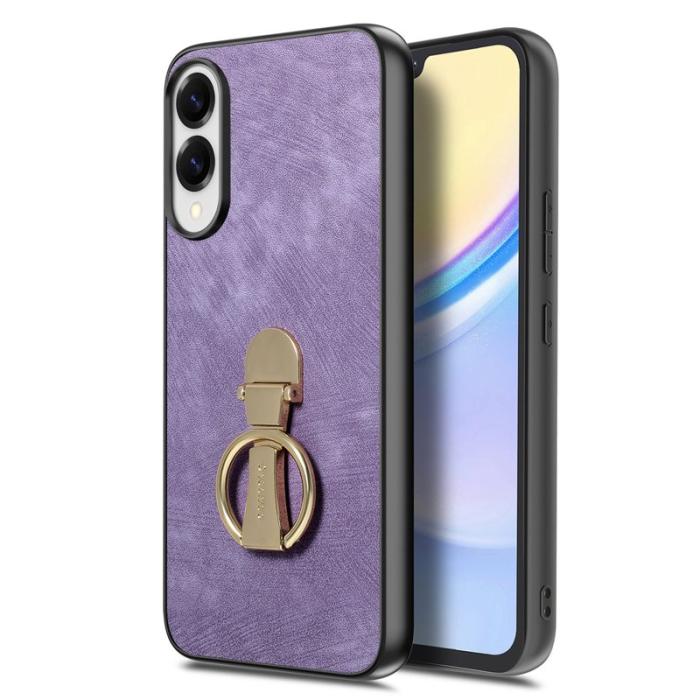 CASENEO - CASENEO D22 Fodral för Samsung Galaxy S25 Edge - KonstLäder - Lila