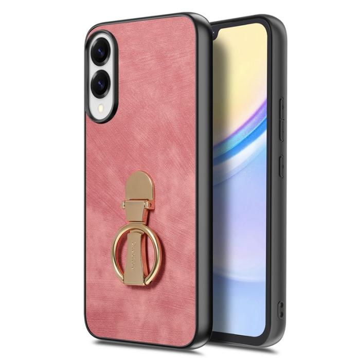 CASENEO - CASENEO D22 Fodral för Samsung Galaxy S25 Edge - KonstLäder - Rosa