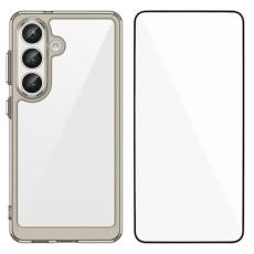 WANLONFENG - WANLONFENG Mobilskal till Samsung Galaxy S26+ TPU XC Serie - Transparent Gr&aring;