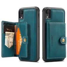 JEEHOOD - JEEHOOD Detachable Konstl&auml;der Pl&aring;nboksfodral iPhone XR 6.1 tum Gr&ouml;n
