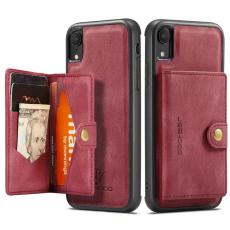 JEEHOOD - JEEHOOD Detachable Konstl&auml;der Pl&aring;nboksfodral iPhone XR 6.1 tum R&ouml;d