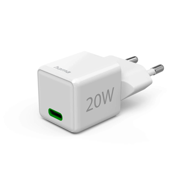 Hama - Hama Snabbladdare 20W USB-C - Vit