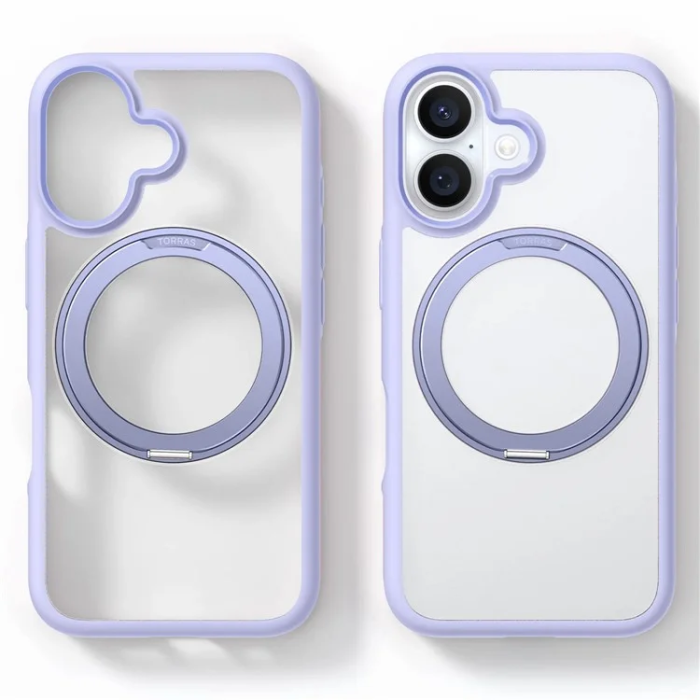 Torras - Torras iPhone 16 Plus Mobilskal Magsafe Ostand R Fusion - Lila