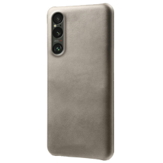 A-One Brand - Sony Xperia 1 VII Mobilskal Calfskin Texture PU-Läder - Grå