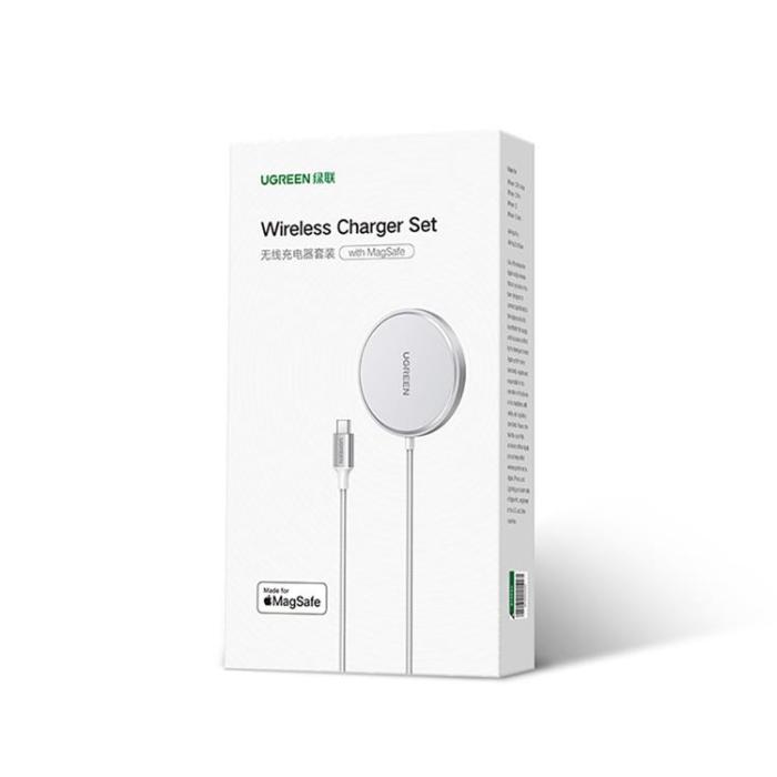 UTGATT1 - Ugreen MagSafe Trådlös Laddare 15W - Silver
