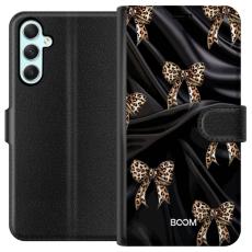 iSecrets - Pl&aring;nboksfodral till Samsung Galaxy A34 med Leopard Bow