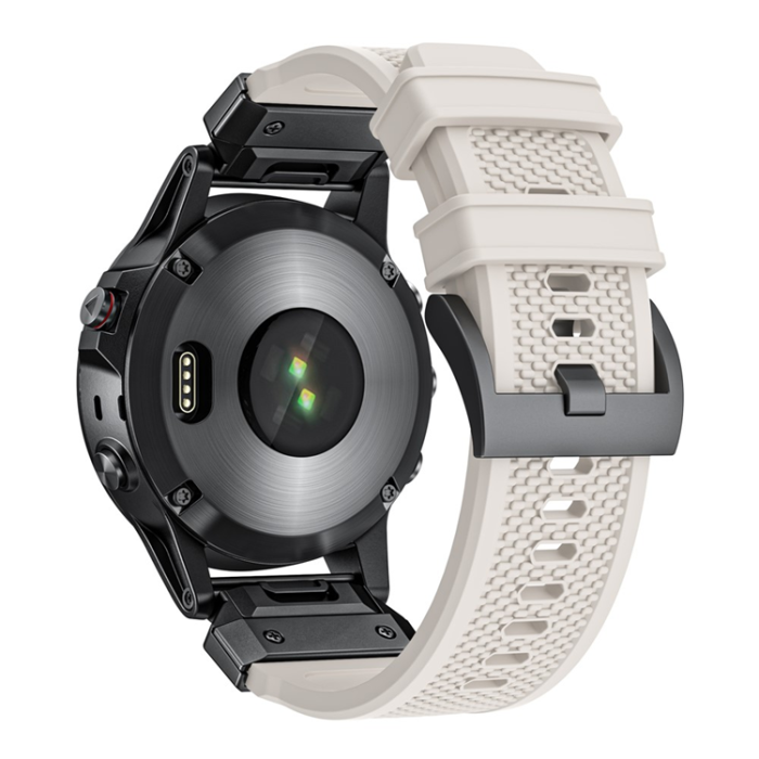 A-One Brand - Garmin Fenix 8 (47mm) Armband Silikon - Starlight