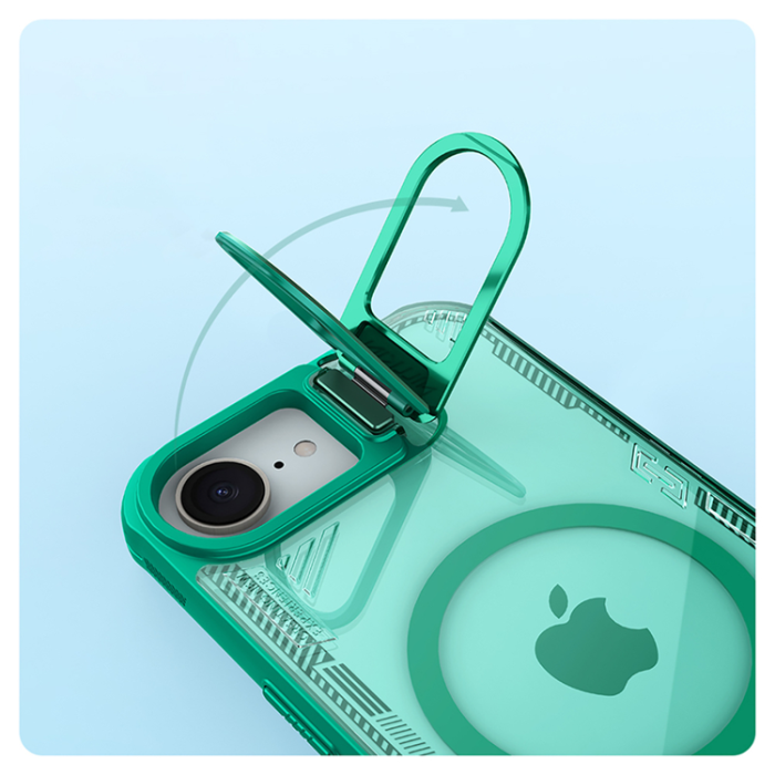 Nillkin - Nillkin iPhone 16e Mobilskal MagSafe Iceblade Prop - Grön