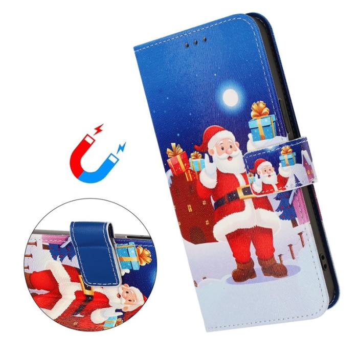 OEM - Samsung Galaxy S26 Ultra Fodral Konstläder Julmönster - Julnatt
