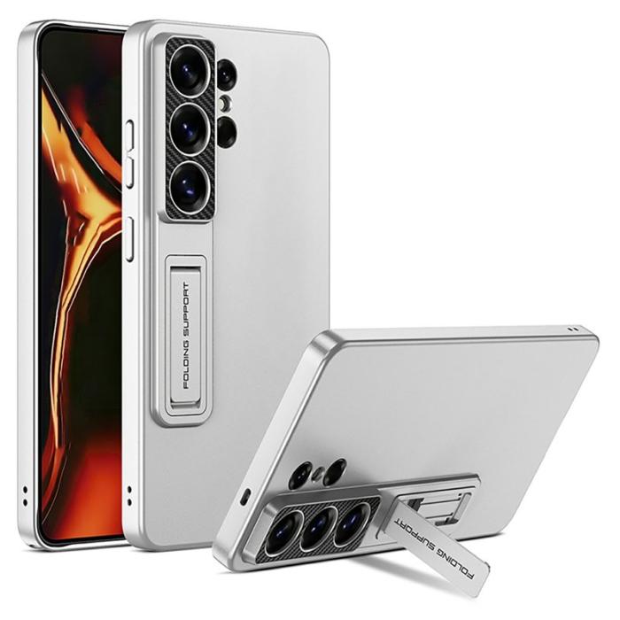 OEM - Samsung Galaxy S26 Ultra Skal Kickstand Ultra Tunn Hård PC - Silver