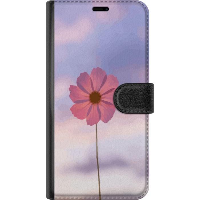 iSecrets - Plånboksfodral till OnePlus 6T med Rosa blomma