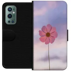 iSecrets - Pl&aring;nboksfodral till OnePlus 9 Pro med Rosa blomma
