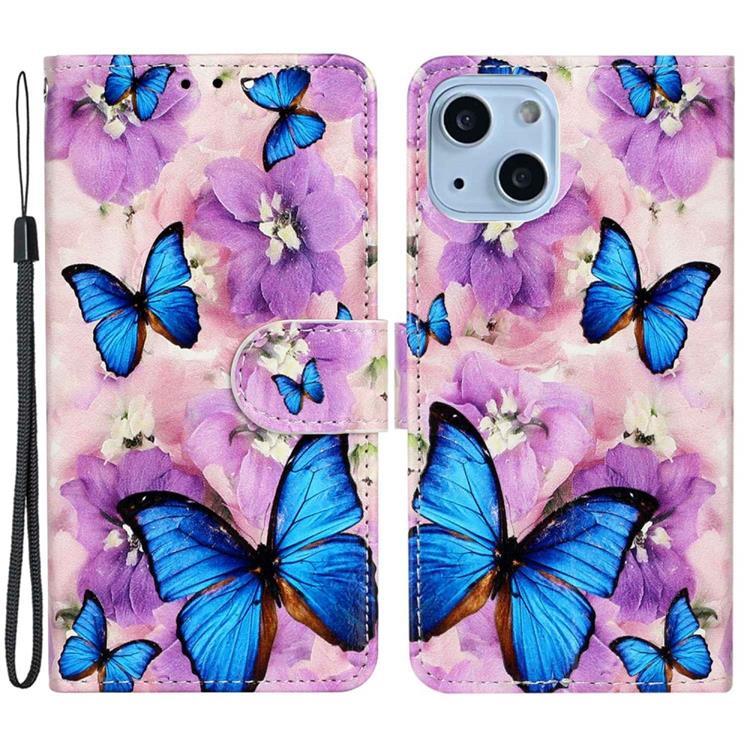 iPhone 14 Plus Plånboksfodral Folio Flip - Butterfly | 2353 | AlltMobil