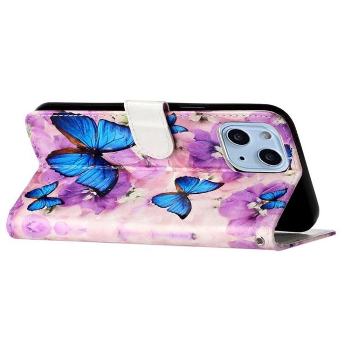 OEM - iPhone 14 Plus Plånboksfodral Folio Flip - Butterfly