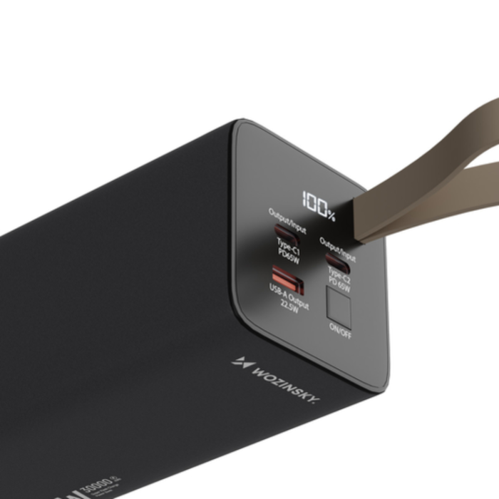 Wozinsky - Wozinsky Powerbank 30000mAh 65W 2xUSB-C 1xUSB-A - Svart