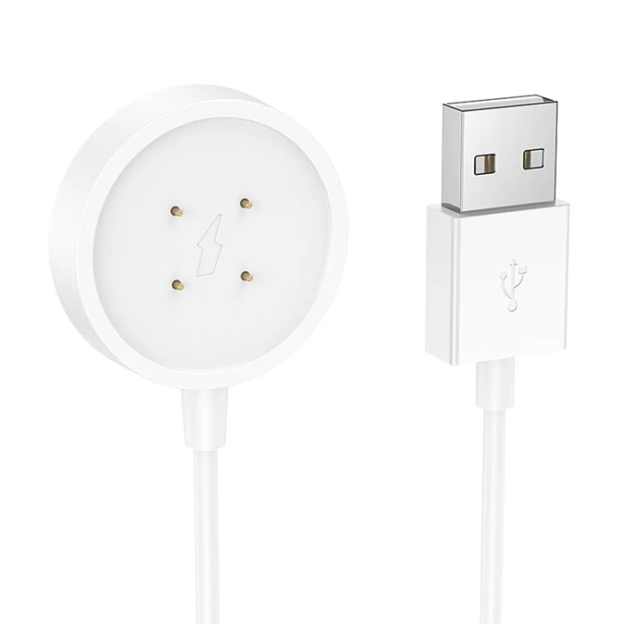 Hoco - Hoco Smartwatch UAB-A Kabel 0.6m - Vit