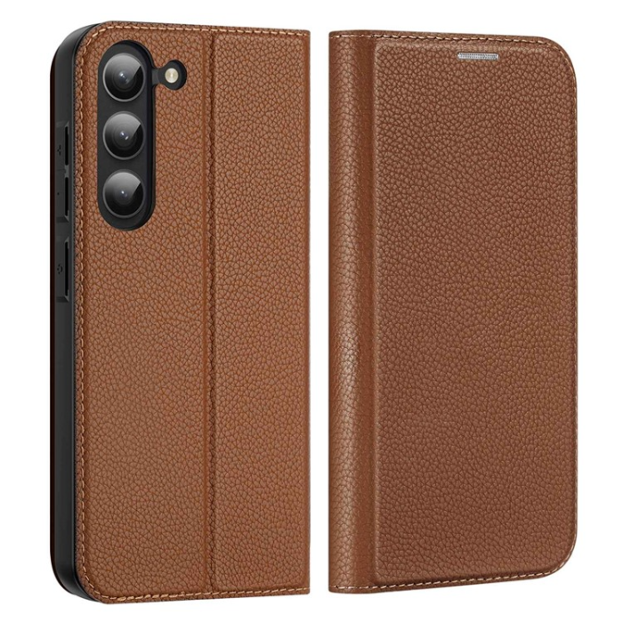 Dux Ducis - Dux Ducis Galaxy S23 Plånboksfodral Skin X2 Magnetic - Brun