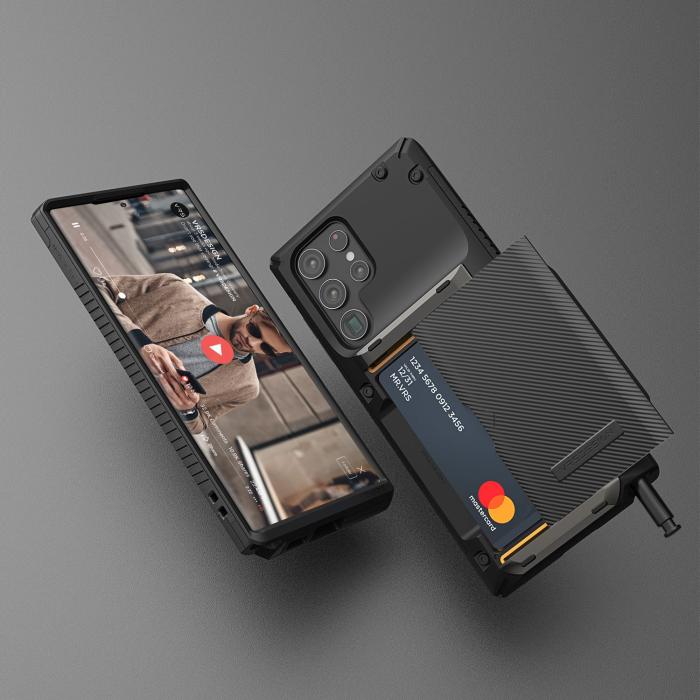 UTGATT1 - VRS DESIGN | Damda Glide Pro Skal Galaxy S22 Ultra - Svart