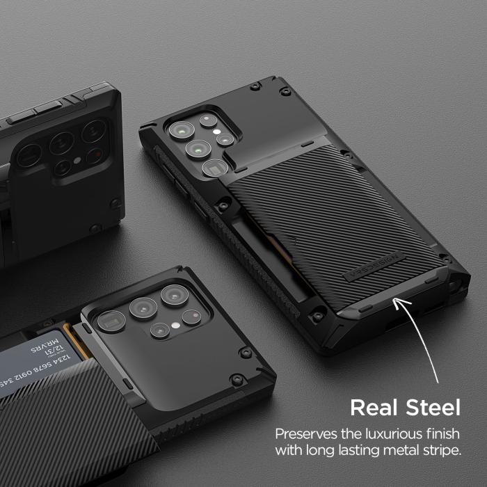 UTGATT1 - VRS DESIGN | Damda Glide Pro Skal Galaxy S22 Ultra - Svart