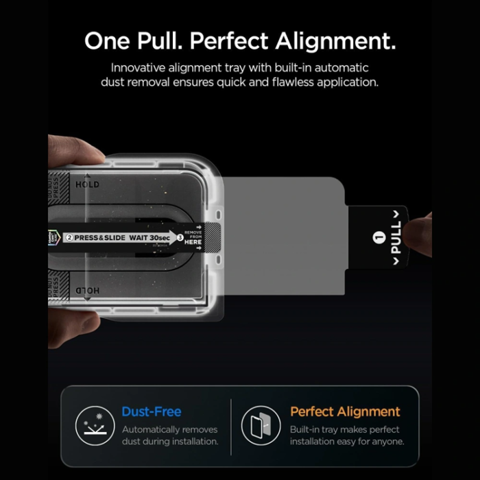 Spigen - Spigen Härdat Glas Skärmskydd För iPhone Duo Ez Fit - Clear