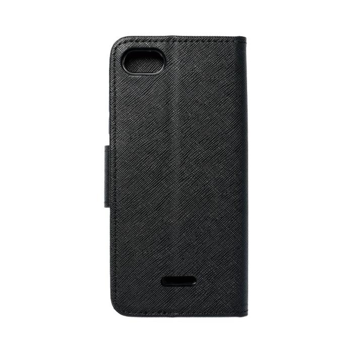 OEM - Redmi 6/6A Plånboksfodral Fancy Eco Läder - Svart