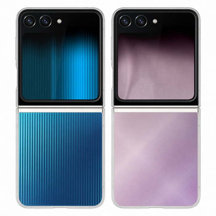 Samsung - Samsung Galaxy Z Flip 5 Mobilskal Flipsuit Silikon - Transparent