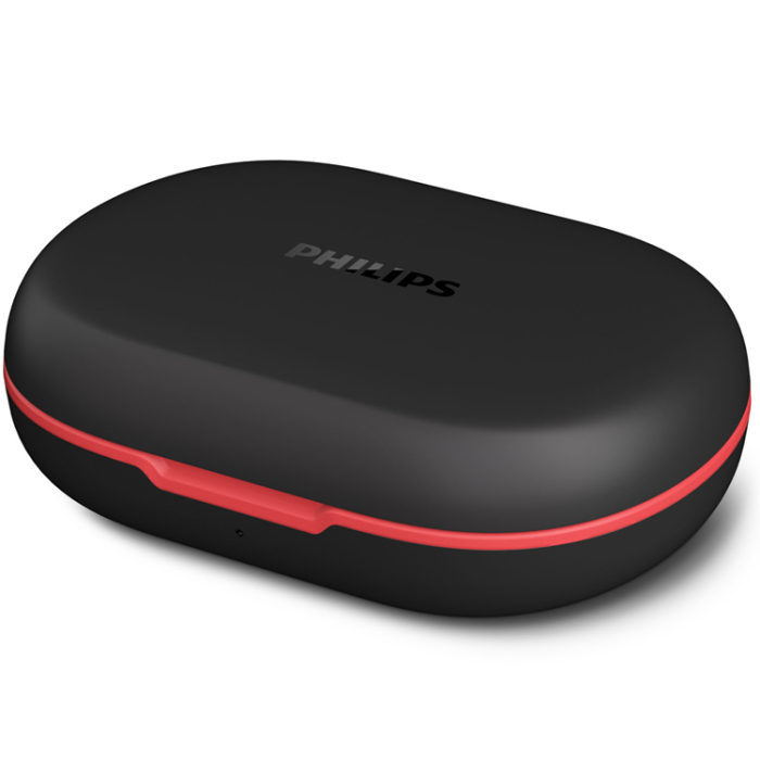 Philips - PHILIPS In-Ear-Hörlurar Sport IP54 - Svart/Röd